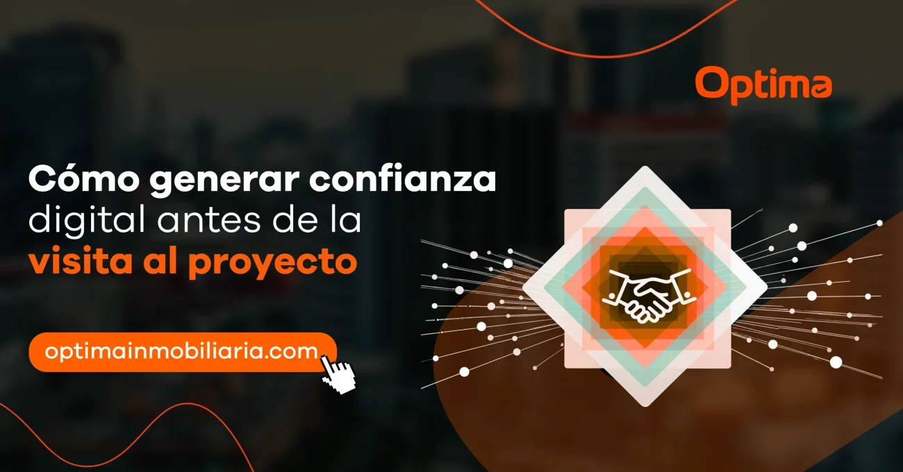 Ilustración de apretón de manos digital que representa confianza antes de visitar un proyecto inmobiliario.