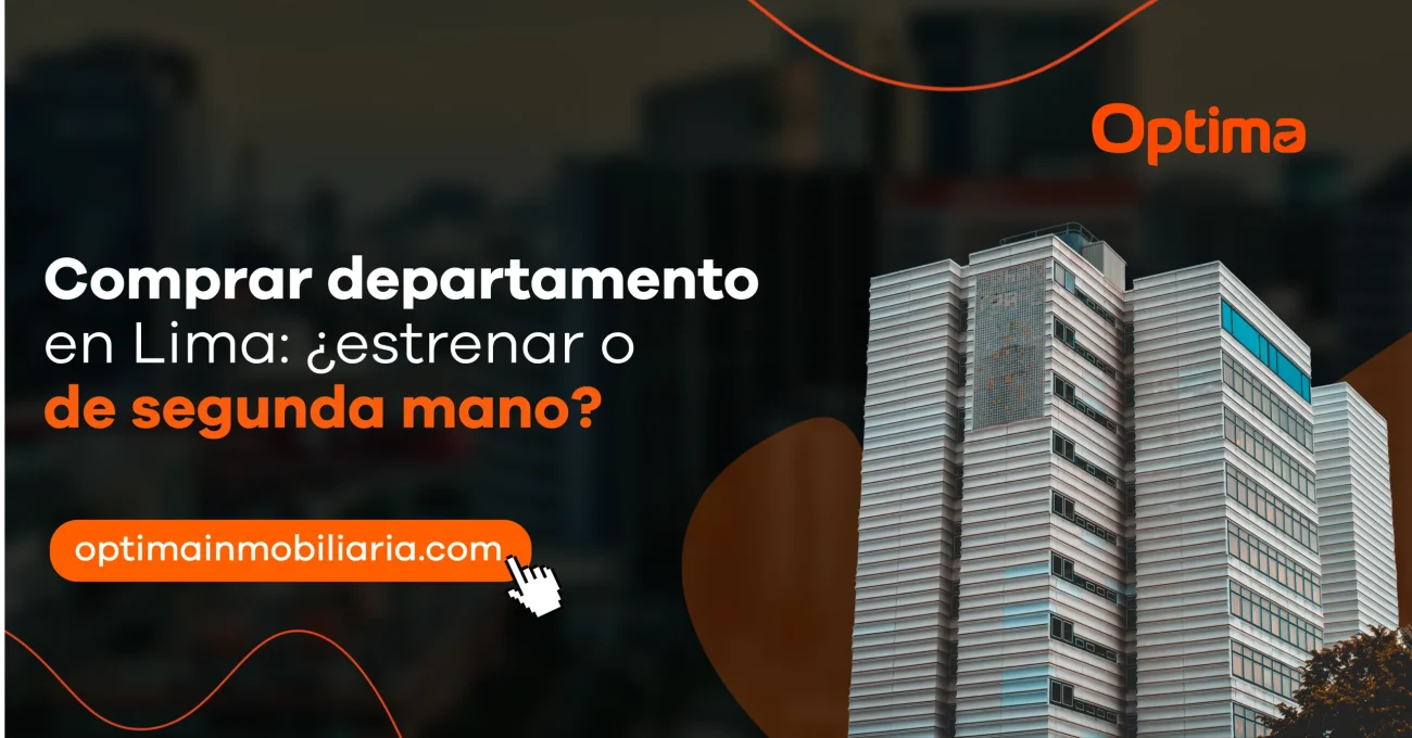 Edificio de departamentos en Lima que representa la comparación entre comprar un departamento nuevo o de segunda mano para tomar una mejor decisión de inversión.
