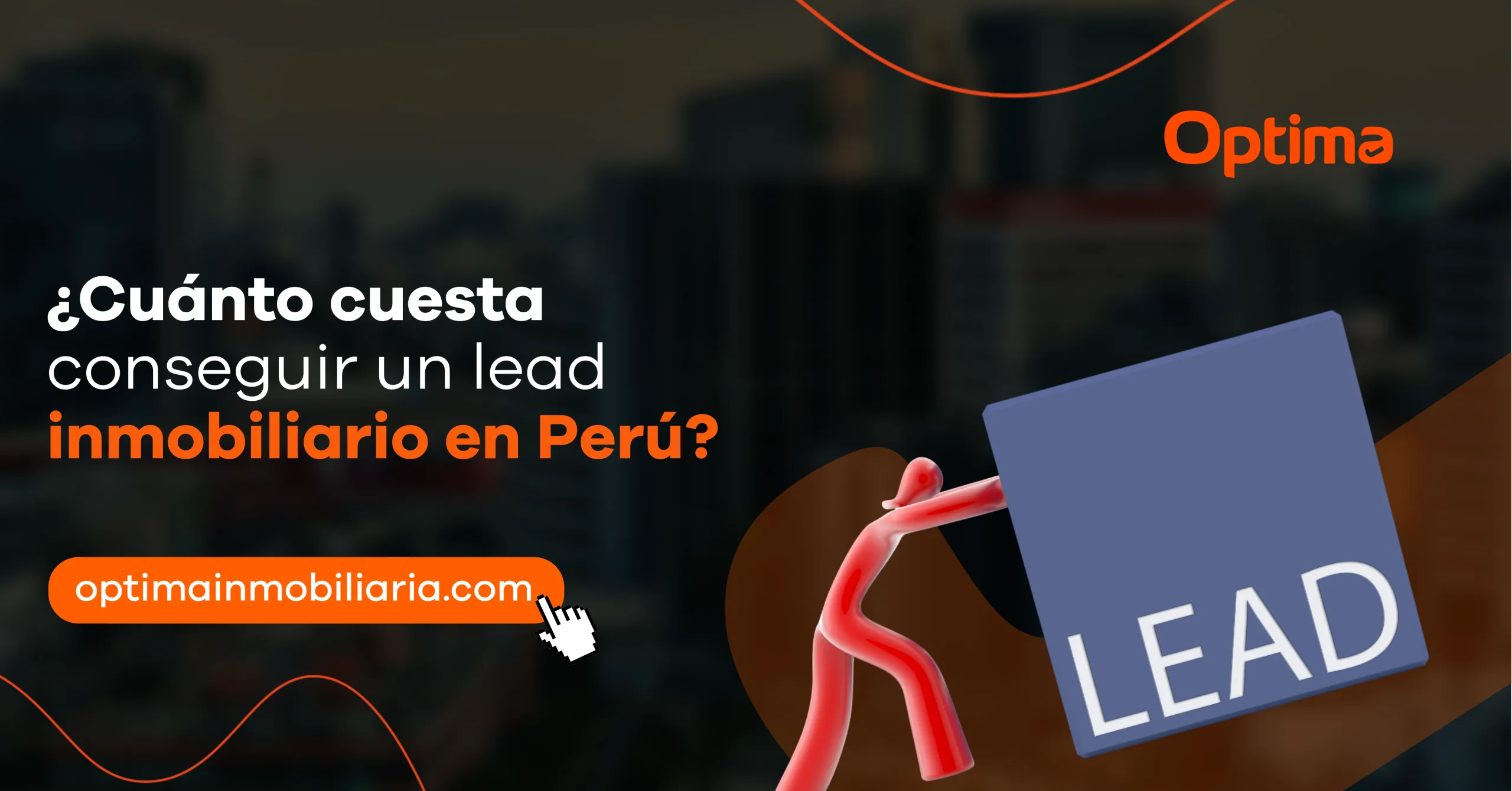 Ilustración sobre el costo de generar un lead inmobiliario en Perú mediante estrategias de marketing digital para captar clientes potenciales.